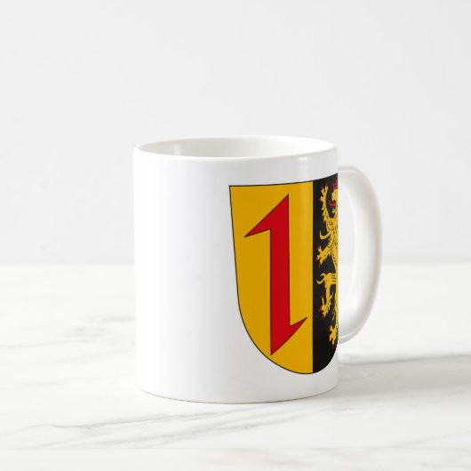 マグマンハイムの紋章付き外衣 コーヒーマグカップ (正面右)