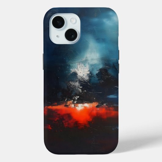 マグマ抽象芸術アート Case-Mate iPhoneケース (裏面)