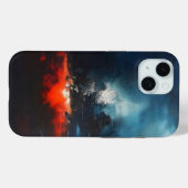 マグマ抽象芸術アート Case-Mate iPhoneケース (裏面 (横))
