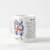 マグミューラー家族の紋章付き外衣 コーヒーマグカップ (正面左)