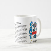 マグミラー家族の紋章付き外衣 コーヒーマグカップ (正面右)