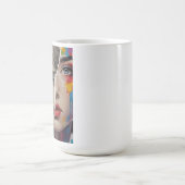 マグモダンデザイン | マグ用2顔シェードデザイン コーヒーマグカップ (中央)