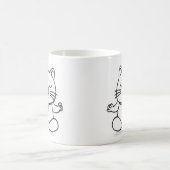 マグヨガ猫 コーヒーマグカップ (中央)