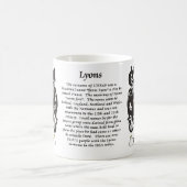 マグライオン家族の紋章付き外衣 コーヒーマグカップ (中央)