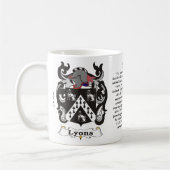 マグライオン家族の紋章付き外衣 コーヒーマグカップ (左)