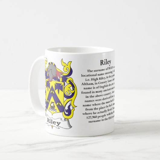 マグライリー家族の紋章付き外衣 コーヒーマグカップ (正面左)