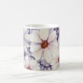 マグラベンダーアフリカデイジー コーヒーマグカップ (中央)