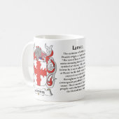 マグラーセン家族の紋章付き外衣 コーヒーマグカップ (正面左)