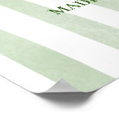 マグリタとマリッジ ストライプのブライズメイド ポスター (角)