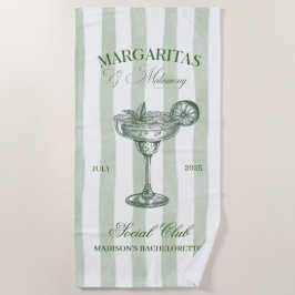 マグリタとマリッジ ストライプ ブライズメイド ビーチタオル