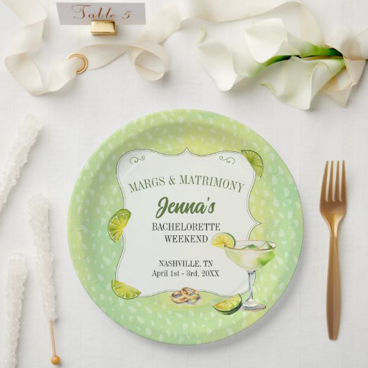 マグリタと結婚式の前夜祭 ペーパープレート (ウェディング)