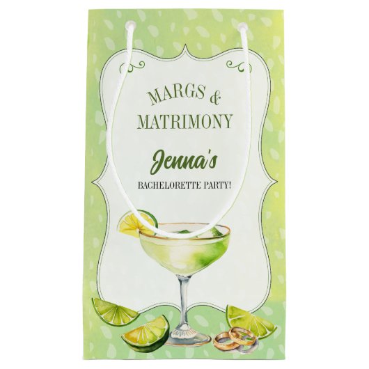 マグリタと結婚式前の女友達パーティー スモールペーパーバッグ (正面)