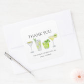 マグリタカクテル ブライダル カップル シャワー ありがとう スクエアシール (封筒)