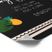 マグリタバー ルアウ トロピカル バースデー シャワー サイン (角)