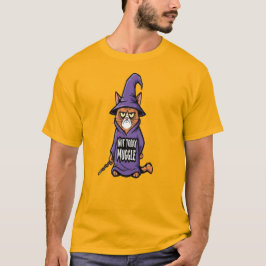 マグルじゃないもん ネコTシャツ - 面白い魔法使いねこ Tシャツ