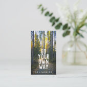 マグルの情報を含むGeocaching Trail Cardに移動 名刺 (スタンド正面)