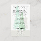 マグルの情報を含むGeocaching Trail Cardに移動 名刺 (裏面)