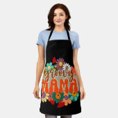 マグルービーフローラレトロヴィンテージママ エプロン (着用した状態)