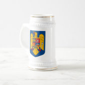 マグルーマニアの紋章付き外衣 ビールジョッキ (正面左)