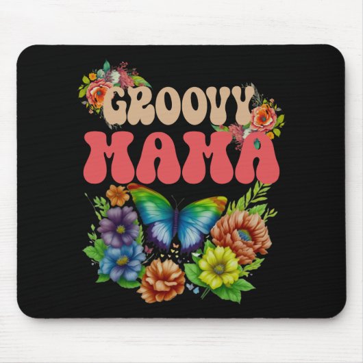 マグルーヴィフローラレトロマザーズカラフルデイ マウスパッド (正面)