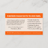 マグル用情報付き地理学トレールカード 名刺 (裏面)