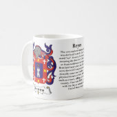 マグレイエス家族の紋章付き外衣 コーヒーマグカップ (正面左)