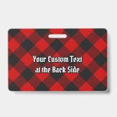 マグレゴールロブロイタータンチェックバッジ バッジ (裏面)