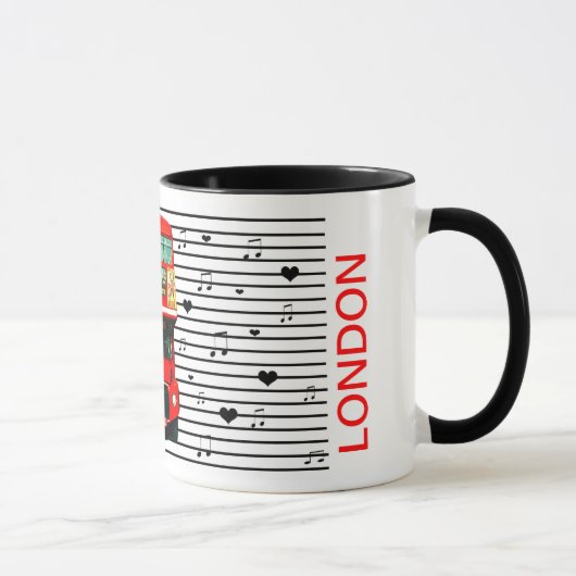 マグレッドバスハート音楽 マグカップ (右)