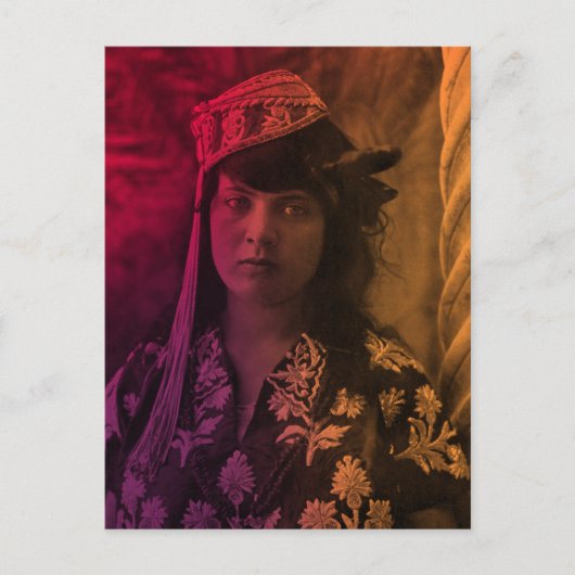 マグレブカラフルユダヤ人チュニジアジェルバガールポスタ ポストカード (正面)