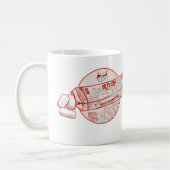 マグロおもしろいの魚の風味 コーヒーマグカップ (左)