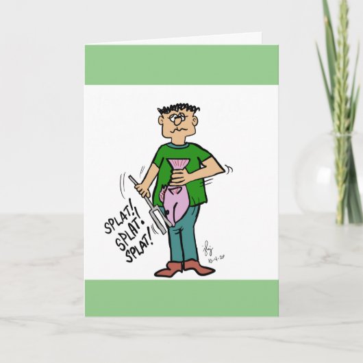 マグロのグリーティングカード サンキューカード (正面)