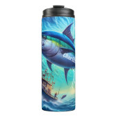 マグロのサージ：ボート、嵐、海電力 タンブラー (正面)