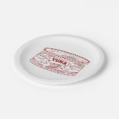 マグロのスズ ペーパープレート (アングル)