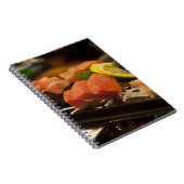 マグロのパーティ寿司タイムの魚料理 ノートブック (右側)