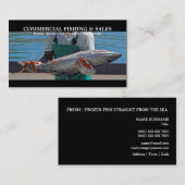 マグロの写真撮影|を保持している人は個人化なります 名刺 (正面/裏面)