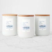 マグロの切り身の商品ラベル フードラベル (ボトル)