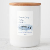 マグロの切り身の商品ラベル フードラベル (正面)