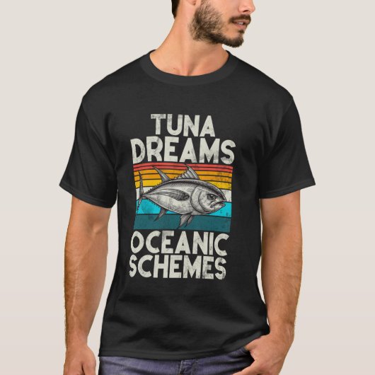 マグロの夢 海洋の構想 マグロ漁 Tシャツ (正面)