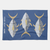 マグロの漁船名 キッチンタオル (横)