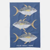 マグロの漁船名 キッチンタオル (縦)