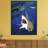 マグロの白火攻撃 キャンバスプリント (インサイチュ (リビング))