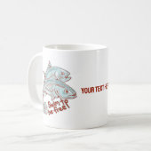 マグロの缶切おもしろいり コーヒーマグカップ (正面左)