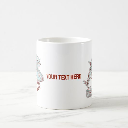 マグロの缶切おもしろいり コーヒーマグカップ (中央)