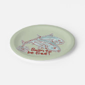 マグロの缶切おもしろいり ペーパープレート (アングル)