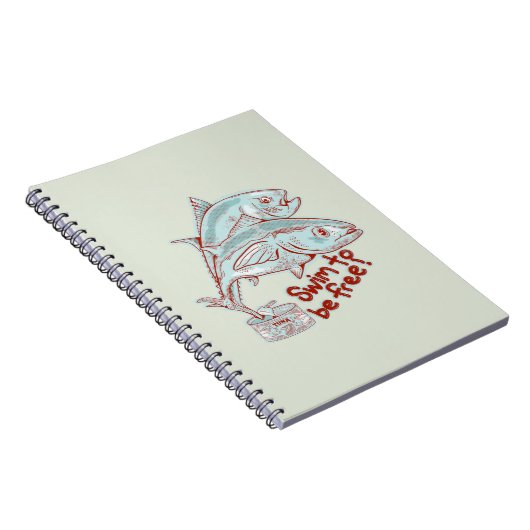 マグロの缶詰の魚 ノートブック (右側)