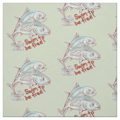 マグロの缶詰の魚 ファブリック (見本)