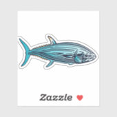 マグロの青シール |ダイカットのシール シール (シート)