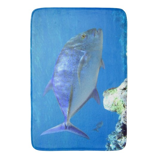 マグロの青 バスマット (正面縦)