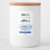 マグロの魚切り製品のロゴ入りラベル フードラベル (正面)