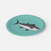 マグロの魚好きマグロ ペーパープレート (アングル)